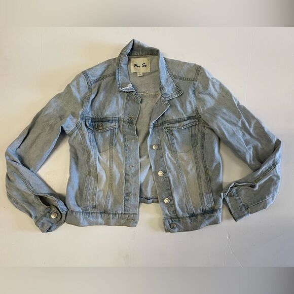 Per Se Denim Jean Jacket - Picture 1 of 3
